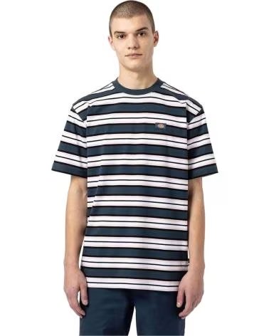 DICKIES T-SHIRT A MANICHE CORTE DK0A4XPC A RIGHE DA UOMO MULTICOLOR