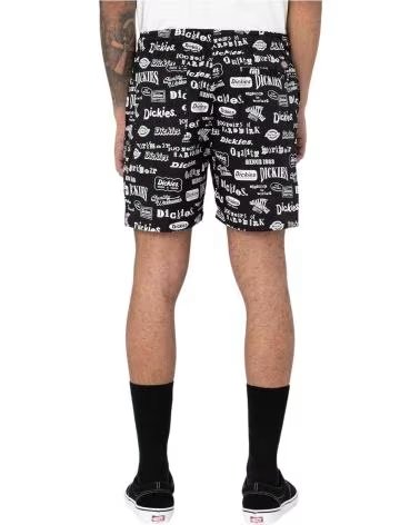 DICKIES PANTALONCINI DK0A4XON STAMPATI NEGRO - BLANCO