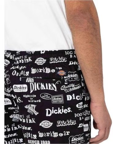 DICKIES PANTALONCINI DK0A4XON STAMPATI NEGRO - BLANCO