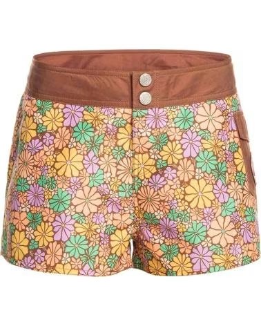 ROXY NEW FASHION 2 INCH FLORAL PRINT SHORTS MARRóN-CQR7