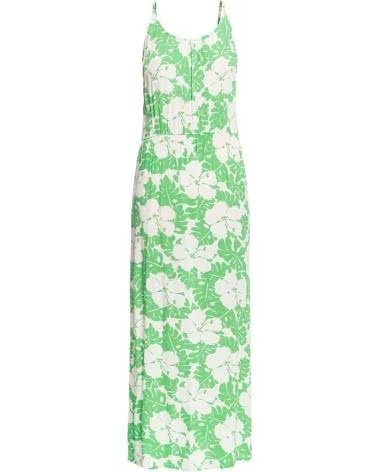 ROXY VESTIDO RAINBOW ROAD AGAIN COM ESTAMPA FLORAL VERDE-GHW8