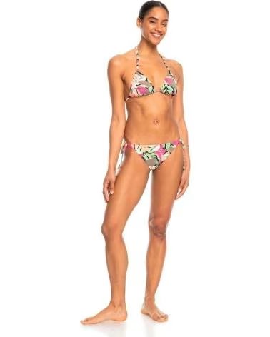 ROXY BIKINI PRINTED BEACH CLASSICS TIKI TRI NEGRO-KVJ8