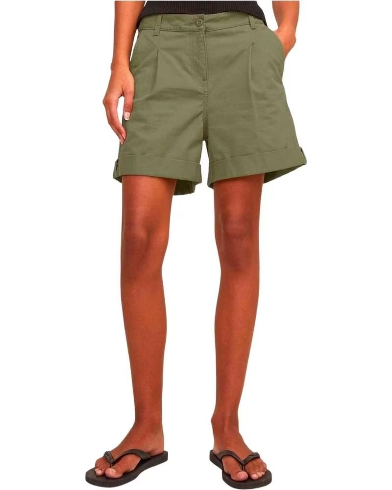 JJXX PANTALONCINI MADDY RLX MW - BERMUDA DA DONNA VERDI VERDE