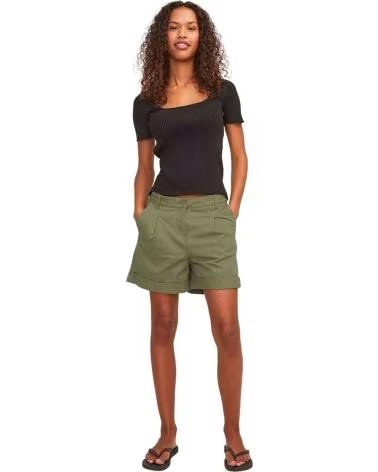 JJXX PANTALONCINI MADDY RLX MW - BERMUDA DA DONNA VERDI VERDE
