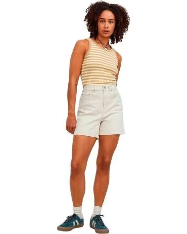 JJXX PANTALONCINI AJA HW A VITA ALTA DA DONNA BEIGE