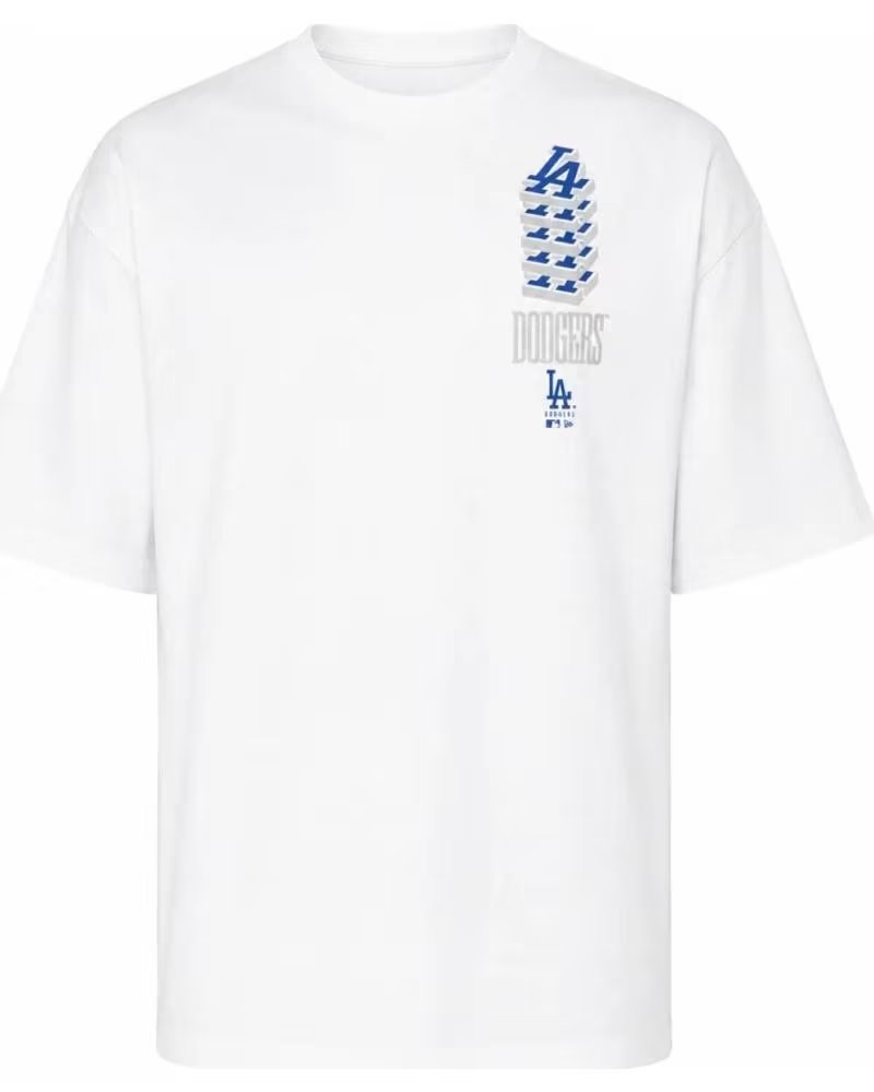 NEW ERA CAMISETA MLB DODGERS WORDMARK OVERSIZED BLANCA 1