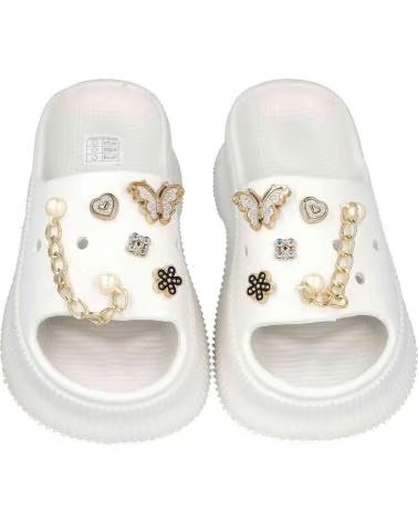 L&R SHOES CLAQUETTES LR 070-114148 BLANCO