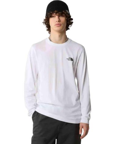 THE NORTH FACE CAMISETA DE MANGA LARGA THE NF0A87QNFN41 PARA HOMBRE, COLOR BLANCO