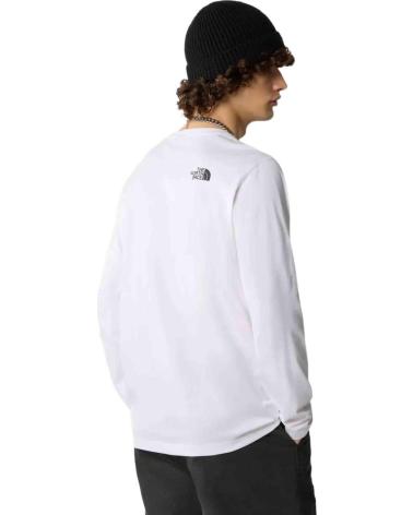 THE NORTH FACE CAMISETA DE MANGA LARGA THE NF0A87QNFN41 PARA HOMBRE, COLOR BLANCO