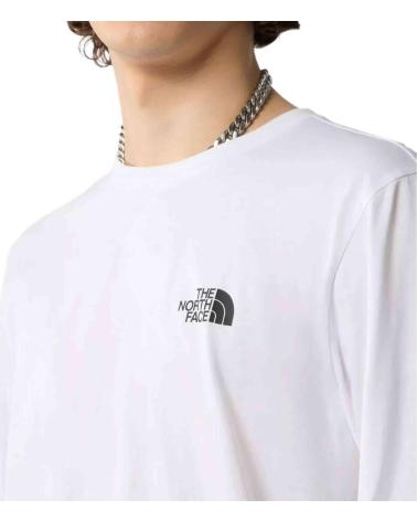 THE NORTH FACE CAMISETA DE MANGA LARGA THE NF0A87QNFN41 PARA HOMBRE, COLOR BLANCO