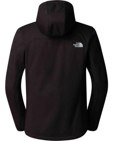THE NORTH FACE CHAQUETA SOFTSHELL THE NF0A3YFP4H01 CON CAPUCHA PARA HOMBRE NEGRO