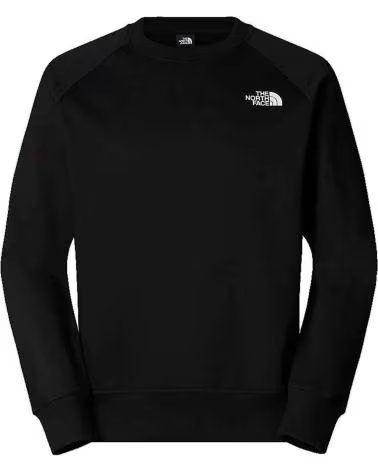 THE NORTH FACE FELPA THE CON LOGO E SLOGAN SUL RETRO NEGRO