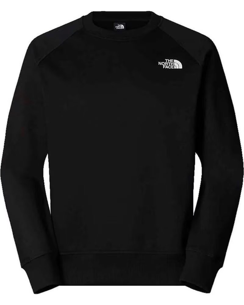 THE NORTH FACE FELPA THE CON LOGO E SLOGAN SUL RETRO NEGRO