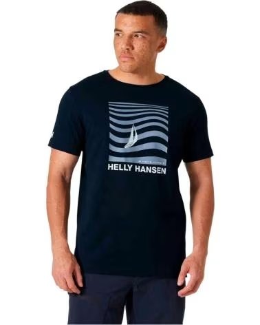 HELLY HANSEN T-SHIRT 54601597 A MANICHE CORTE CON STAMPA NAUTICA AZUL