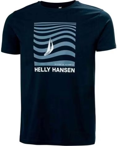 HELLY HANSEN T-SHIRT 54601597 A MANICHE CORTE CON STAMPA NAUTICA AZUL