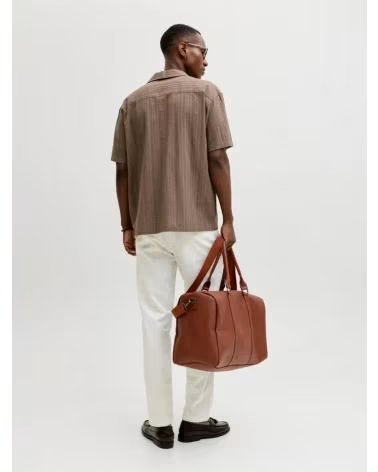JACK AND JONES CHEMISE À MANCHES COURTES & 12289457 MARRóN
