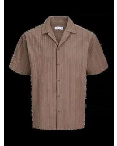 JACK AND JONES CHEMISE À MANCHES COURTES & 12289457 MARRóN