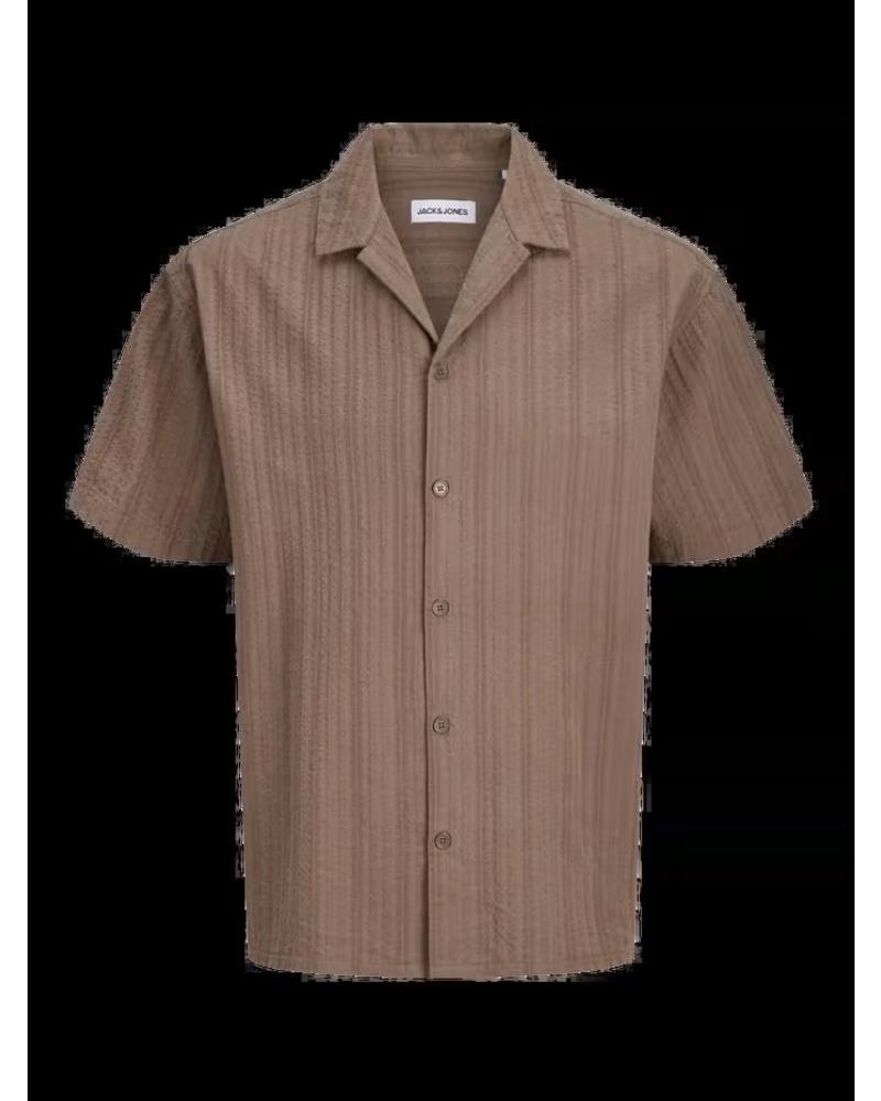 JACK AND JONES CHEMISE À MANCHES COURTES & 12289457 MARRóN