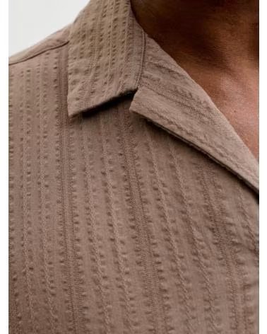 JACK AND JONES CHEMISE À MANCHES COURTES & 12289457 MARRóN