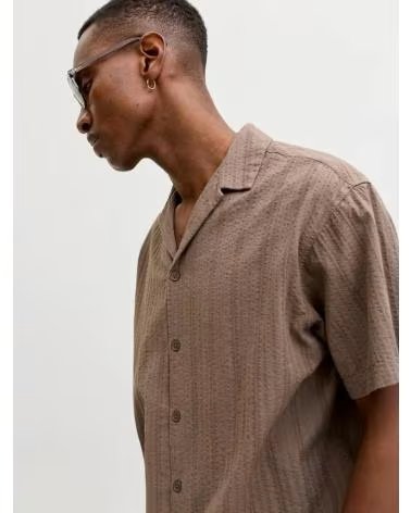 JACK AND JONES CHEMISE À MANCHES COURTES & 12289457 MARRóN