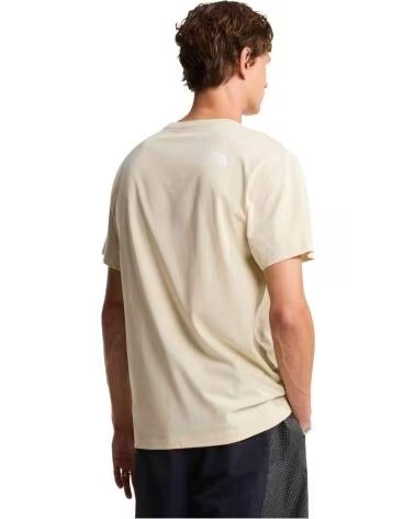 THE NORTH FACE T-SHIRT THE NF0A8GUVDOM1 MANCHES COURTES BEIGE HOMME LIGHT