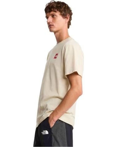 THE NORTH FACE T-SHIRT THE NF0A8GUVDOM1 MANCHES COURTES BEIGE HOMME LIGHT