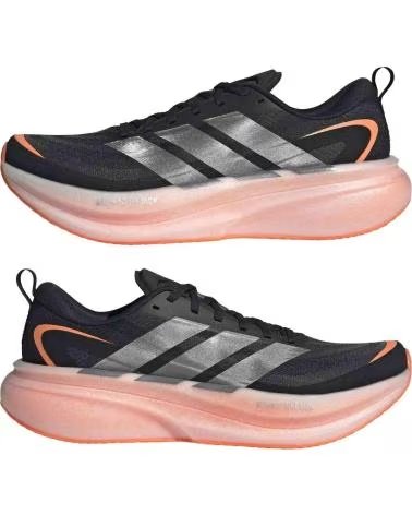 ADIDAS TÊNIS DE CORRIDA SUPERNOVA GLIDE PRETO CINZA LARANJA NARANJA