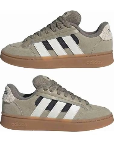 ADIDAS ZAPATILLAS GRAND COURT ALPHA MARRÓN GRISÁCEO BLANCO