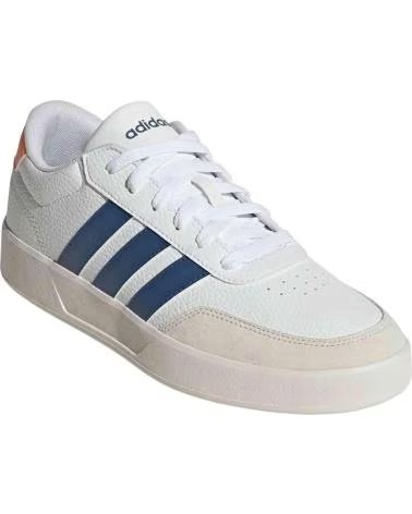 ADIDAS BREAKNET 30 SNEAKER WEISS MIT BLAU UND ORANGE DETAILS WHITE