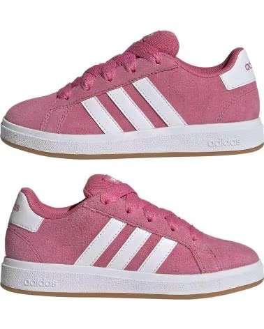 ADIDAS SCARPE GRAND COURT 00S BAMBINO ROSA SCURO BIANCO INFANTIL