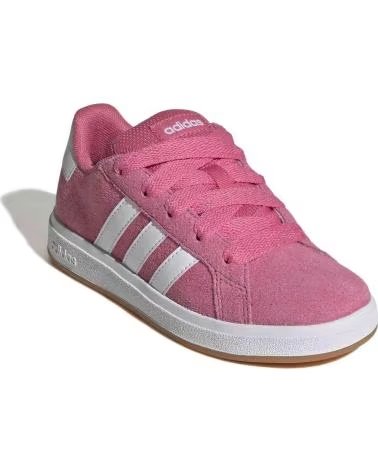 ADIDAS SCARPE GRAND COURT 00S BAMBINO ROSA SCURO BIANCO INFANTIL