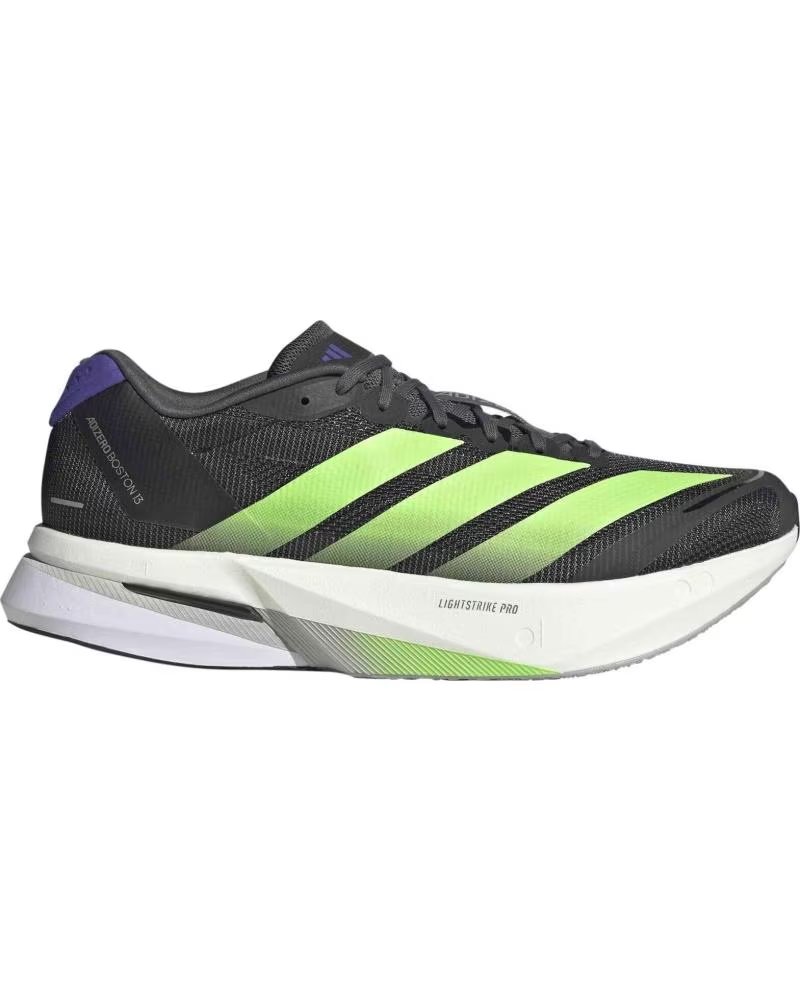 ADIDAS CHAUSSURES ADIZERO BOSTON 13 NOIR VERT VERDE