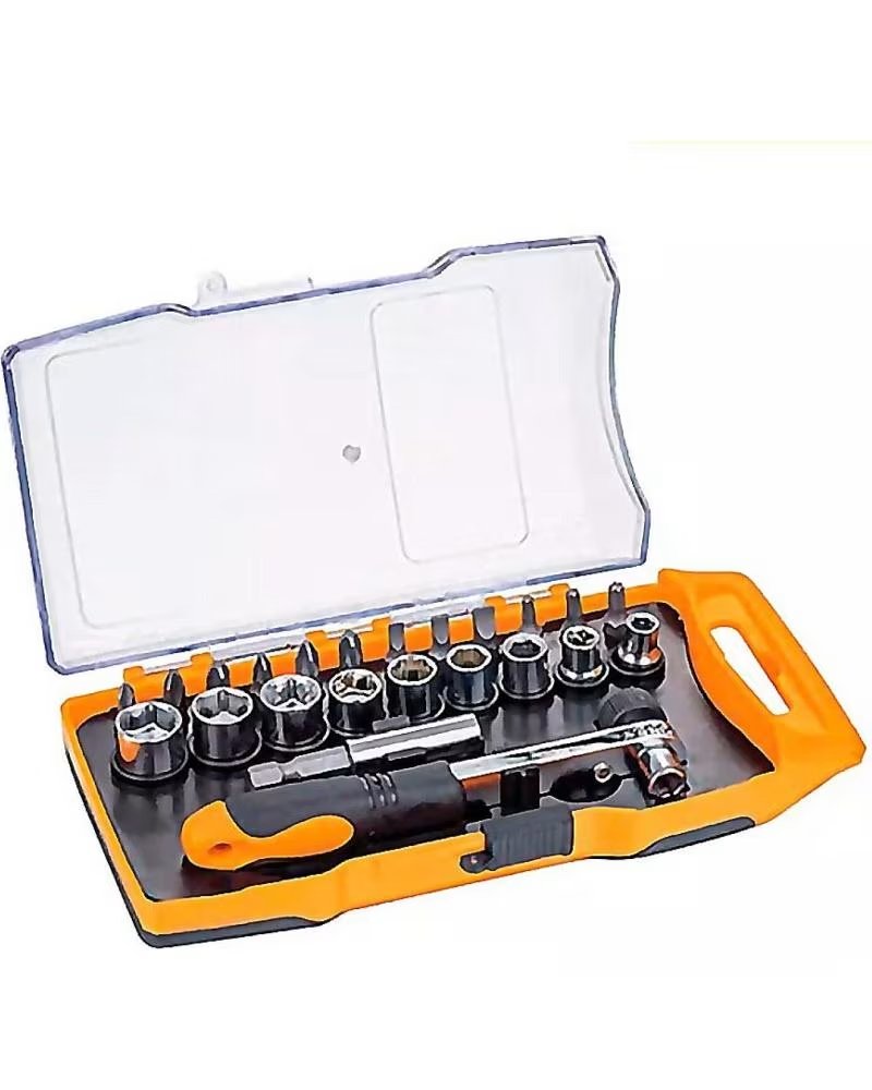 HOTECHE STECKSCHLÜSSEL UND SCHRAUBENDREHER SET 23 TEILE 191047 MULTICOLOR