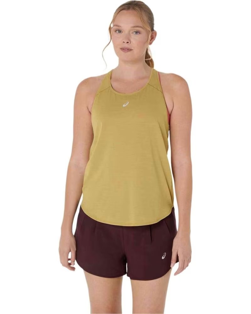 ASICS CAMISETA DE TIRANTES ROAD TANK MUJER OCRE