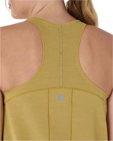 ASICS CAMISETA DE TIRANTES ROAD TANK MUJER OCRE