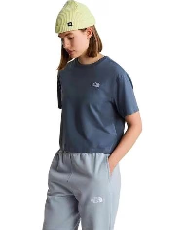 THE NORTH FACE T-SHIRT THE NF0A8FDHOU3 À MANCHES COURTES POUR FEMME AZUL