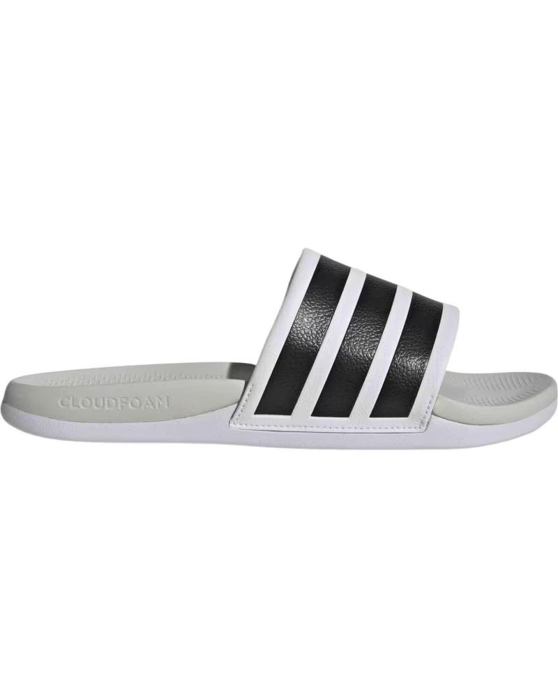 ADIDAS CLAQUETTES ADILETTE COMFORT 20 UNISEXE BLANC ET NOIR NEGRO