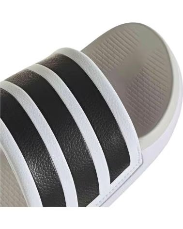 ADIDAS CLAQUETTES ADILETTE COMFORT 20 UNISEXE BLANC ET NOIR NEGRO