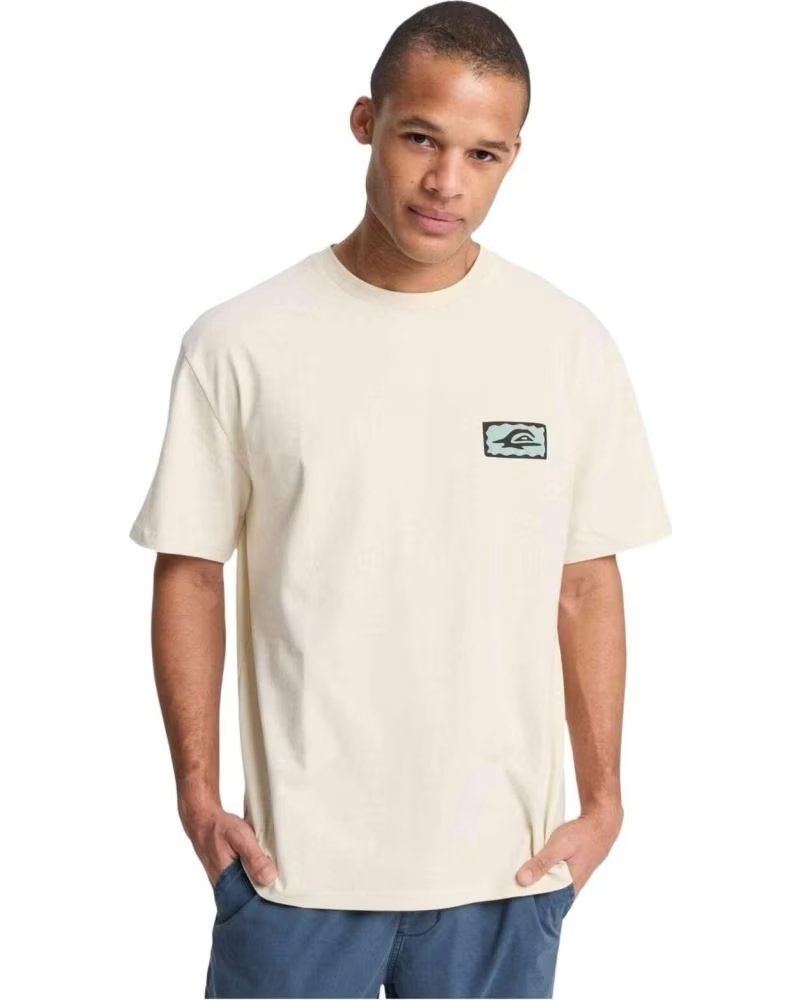 QUICKSILVER CAMISETA DE MANGA CORTA QUIKSILVER EQYZT08300-WBS0 EN BEIGE PARA HOMBRE AZUL