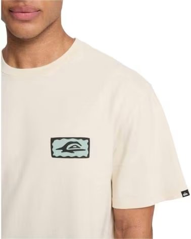 QUICKSILVER CAMISETA DE MANGA CORTA QUIKSILVER EQYZT08300-WBS0 EN BEIGE PARA HOMBRE AZUL