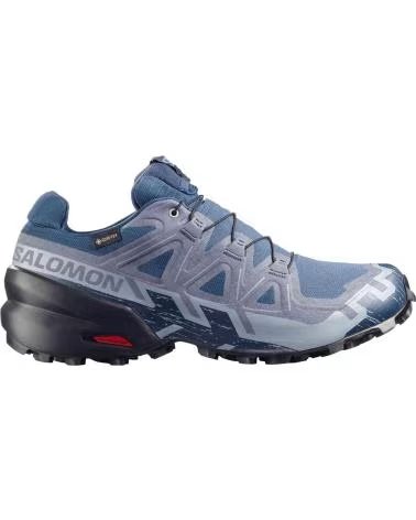 SALOMON SCARPE DA TRAIL RUNNING SPEEDCROSS 6 GORE-TEX BLU UOMO GRIS