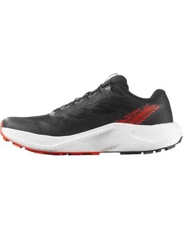 SALOMON ZAPATILLAS PULSAR NEGRO Y ROJO PARA HOMBRE