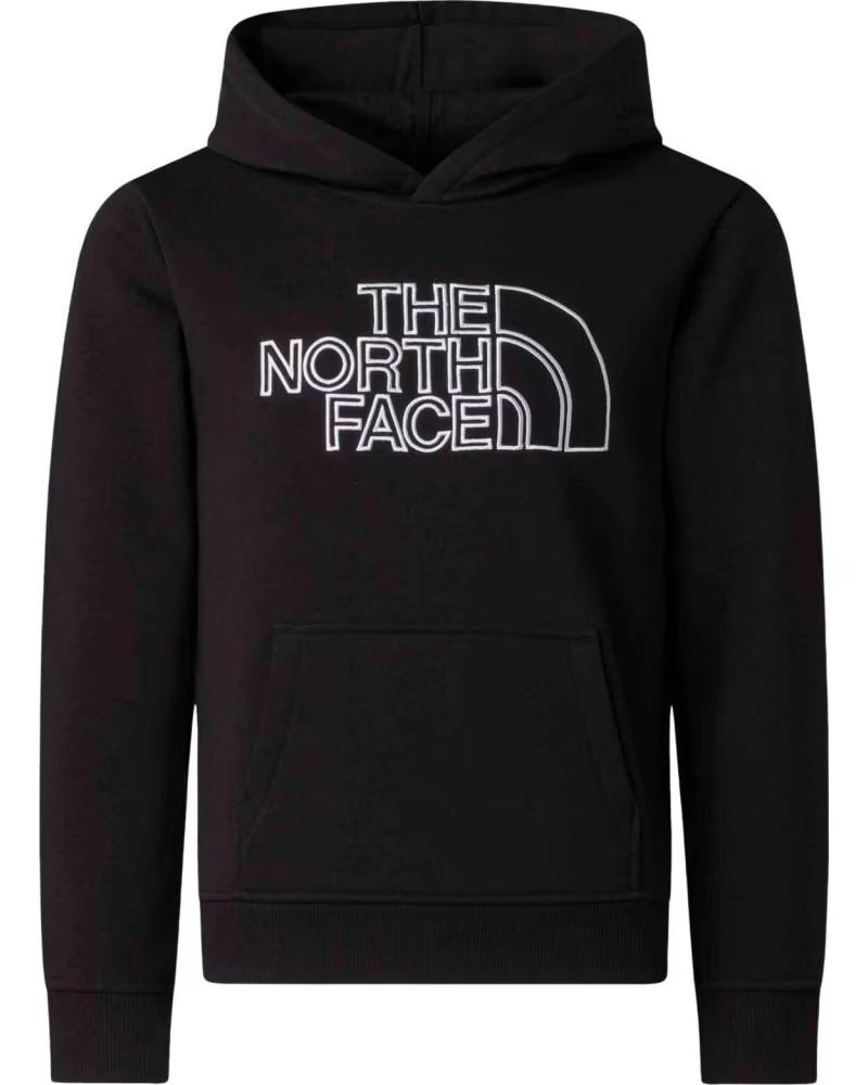 THE NORTH FACE THE DREW PEAK LIGHT HOODED SWEATSHIRT BLACK KIDS