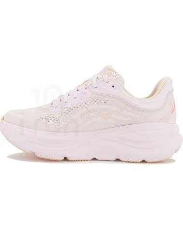 HOKA ZAPATILLAS ZAPATILLAS BONDI 9 ROSA NARANJA EN BEIGE PARA UNISEX MUJER