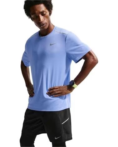 NIKE CAMISETA DRY FIT UV MILLER SS IF2082-494 RUNNING HOMBRE AZUL