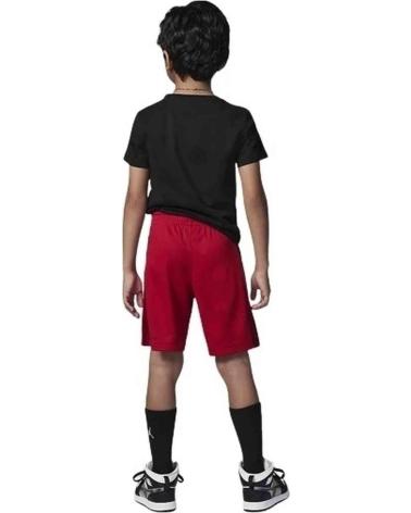 JORDAN CONJUNTO INFANTIL JDB COURT AIR TEE & MESH SHORT SET CEMEN GREY-TRUE BLUE