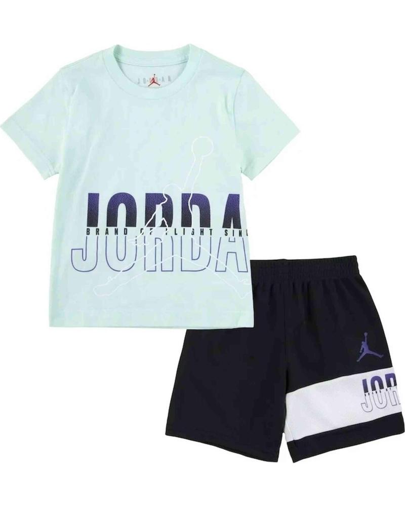 JORDAN CONJUNTO JUMPMAN WRAP INFANTIL BLACK-LIGHT DEW