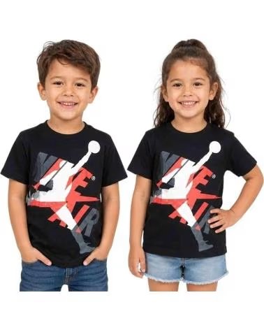 JORDAN CAMISETA JUMPMAN CLASSICS GRAPHIC INFANTIL PRETA