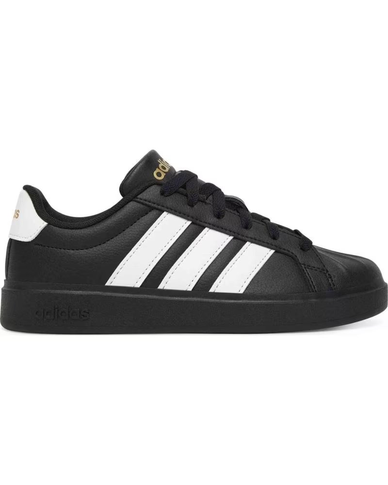 ADIDAS BASKETS JS5053 NOIR ET BLANC CBLACK-FTWWHT-GOLDMT