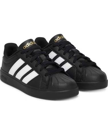 ADIDAS BASKETS JS5053 NOIR ET BLANC CBLACK-FTWWHT-GOLDMT